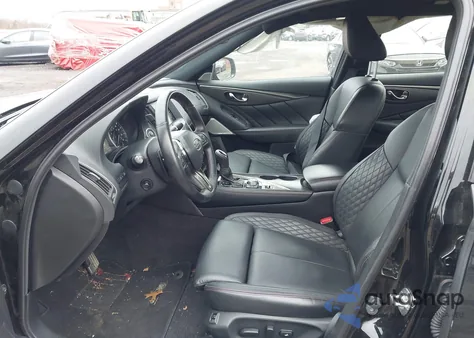 2023 Infiniti Q50 Red Sport 400 Awd from USA, damaged, VIN JN1FV7DR5PM590876